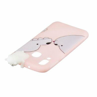 Силіконовий (TPU) чохол UniCase 3D Cartoon Pattern для Samsung Galaxy A40 (А405), Bear