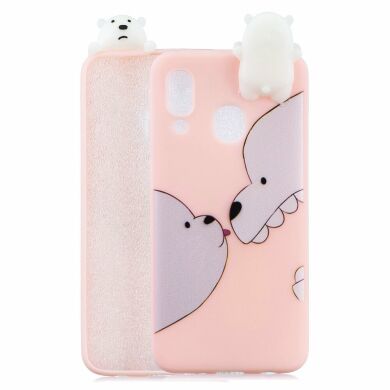 Силіконовий (TPU) чохол UniCase 3D Cartoon Pattern для Samsung Galaxy A40 (А405), Bear