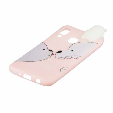 Силіконовий (TPU) чохол UniCase 3D Cartoon Pattern для Samsung Galaxy A40 (А405), Bear