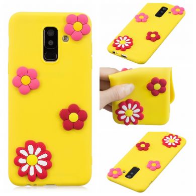 Силиконовый (TPU) чехол UniCase 3D Cartoon Pattern для Samsung Galaxy A6+ 2018 (A605) - Flower Pattern