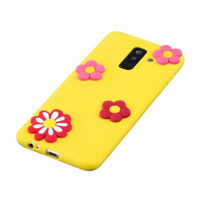 Силиконовый (TPU) чехол UniCase 3D Cartoon Pattern для Samsung Galaxy A6+ 2018 (A605) - Flower Pattern