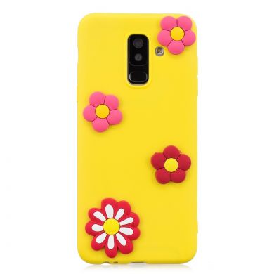 Силиконовый (TPU) чехол UniCase 3D Cartoon Pattern для Samsung Galaxy A6+ 2018 (A605) - Flower Pattern