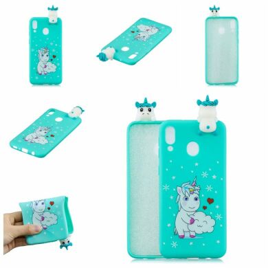Силіконовий (TPU) чохол UniCase 3D Cartoon Pattern для Samsung Galaxy M20 (M205) - Unicorn
