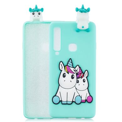 Силиконовый (TPU) чехол UniCase 3D Pattern для Samsung Galaxy A9 2018 (A920) - Two Unicorns