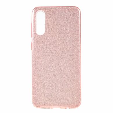 Силиконовый (TPU) чехол UniCase Glitter Cover для Samsung Galaxy A70 (A705) - Rose Gold