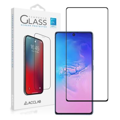 Защитное стекло ACCLAB Full Glue для Samsung Galaxy S10 Lite (G770) - Black