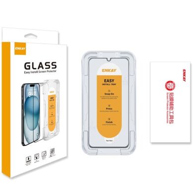 Защитное стекло ENKAY Easy Install Full Glue для Samsung Galaxy A34 (A346) - Black
