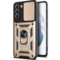 Защитный чехол Deexe Armor Shield для Samsung Galaxy S21 FE (G990) - Gold