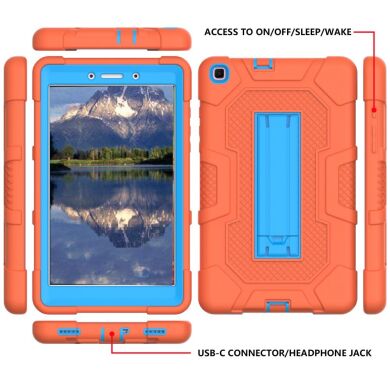 Защитный чехол Deexe Color Kickstand для Samsung Galaxy Tab A 8.0 (2019) - Black / Dark Blue