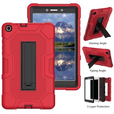 Захисний чохол Deexe Color Kickstand для Samsung Galaxy Tab A 8.0 (2019) - Black / Rose Red