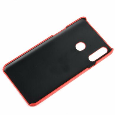 Защитный чехол Deexe Croco Style для Samsung Galaxy A20s (A207) - Red
