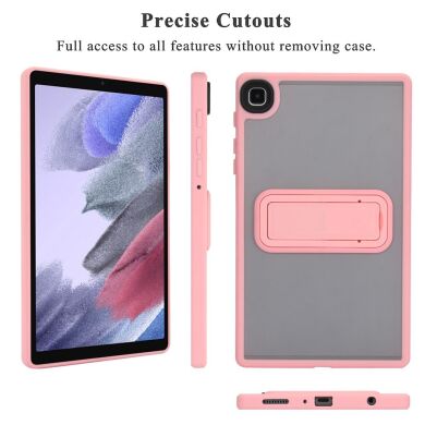 Защитный чехол Deexe Crystal Kickstand для Samsung Galaxy Tab A7 Lite (T220/T225) - Pink
