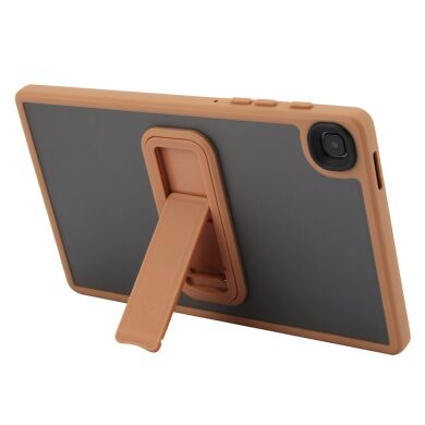 Защитный чехол Deexe Crystal Kickstand для Samsung Galaxy Tab A7 Lite (T220/T225) - Gold