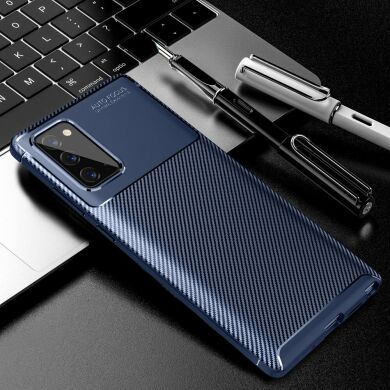 Защитный чехол Deexe Fusion для Samsung Galaxy Note 20 (N980) - Blue