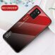 Захисний чохол Deexe Gradient Color для Samsung Galaxy A03s (A037) - Black / Red
