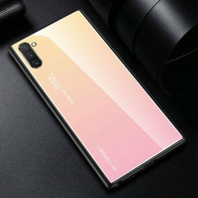 Захисний чохол Deexe Gradient Color для Samsung Galaxy Note 10+ (N975) - Gold / Pink