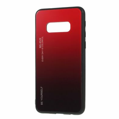 Защитный чехол Deexe Gradient Color для Samsung Galaxy S10e (G970) - Red / Black