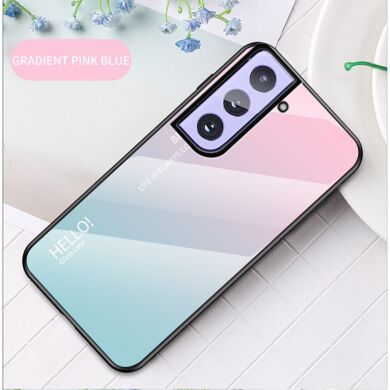 Защитный чехол Deexe Gradient Color для Samsung Galaxy S21 Plus - Pink / Blue