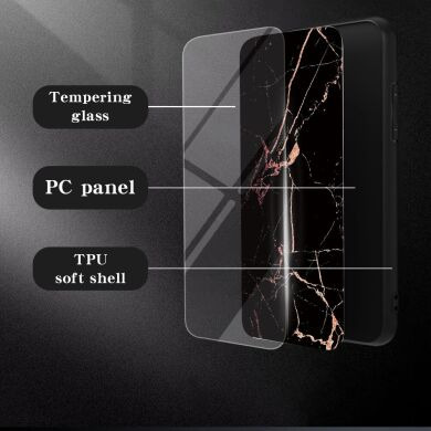 Защитный чехол Deexe Gradient Pattern для Samsung Galaxy A17 (A175) - Gold / Black