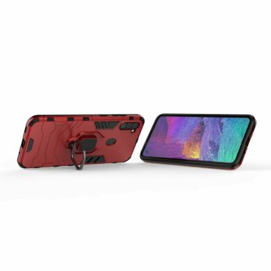 Захисний чохол Deexe Hybrid Case для Samsung Galaxy A11 (A115) - Red