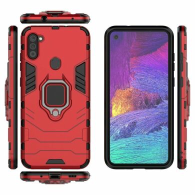 Захисний чохол Deexe Hybrid Case для Samsung Galaxy A11 (A115) - Red