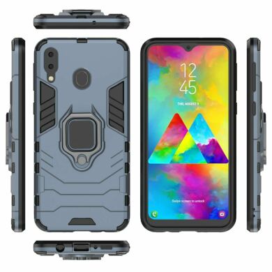 Захисний чохол Deexe Hybrid Case для Samsung Galaxy M20 (M205) - Blue