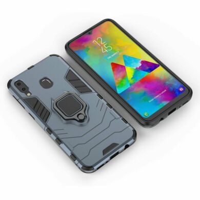Захисний чохол Deexe Hybrid Case для Samsung Galaxy M20 (M205) - Blue