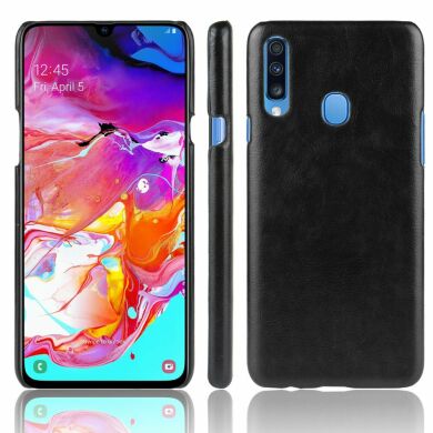 Захисний чохол Deexe Leather Back Cover для Samsung Galaxy A20s (A207) - Black