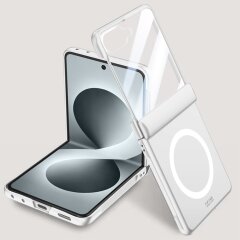Защитный чехол Deexe Mag Cover для Samsung Galaxy Flip 8 - Silver