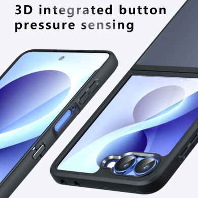 Защитный чехол Deexe Matte Skin (FF) для Samsung Galaxy Flip 8 - Transparent Black