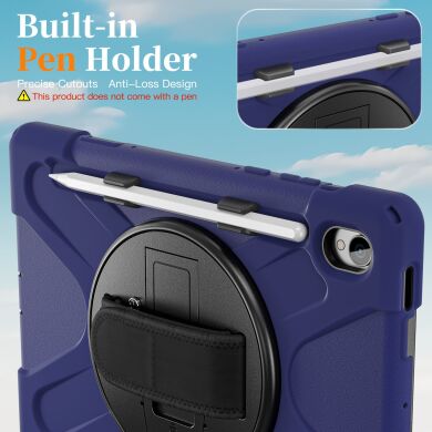 Защитный чехол Deexe Rotation Hybrid для Samsung Galaxy Tab S11 (X730/X736) - Navy Blue