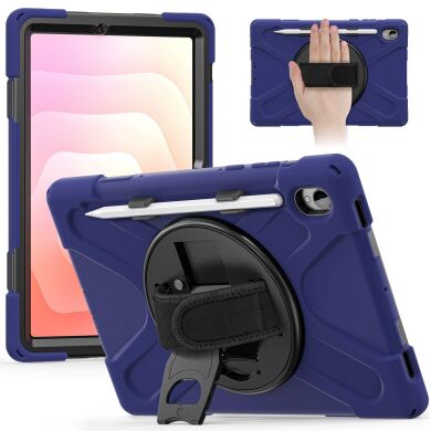 Защитный чехол Deexe Rotation Hybrid для Samsung Galaxy Tab S11 (X730/X736) - Navy Blue