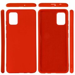 Захисний чохол Deexe Silicone Case для Samsung Galaxy A31 (A315) - Red