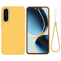 Защитный чехол Deexe Silicone Case для Samsung Galaxy A56 (A566) - Yellow