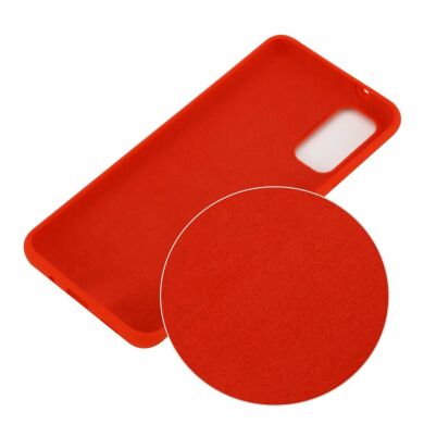 Защитный чехол Deexe Silicone Case для Samsung Galaxy S20 Plus (G985) - Red