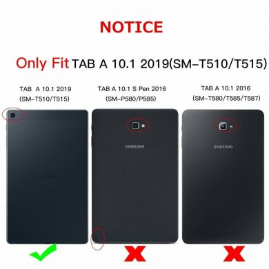 Защитный чехол Deexe Silicone Case для Samsung Galaxy Tab A 10.1 (2019) - Black