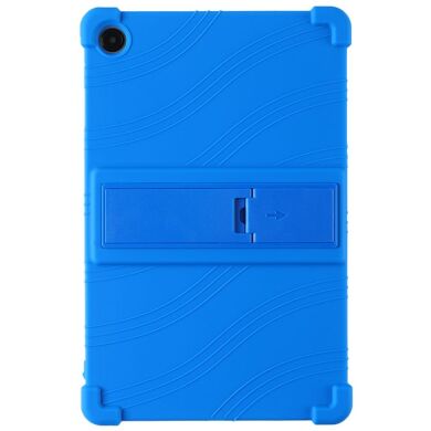 Защитный чехол Deexe Silicone Kickstand для Samsung Galaxy Tab A11 Plus (X230/236) - Dark Blue