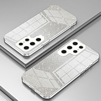 Защитный чехол Deexe Sparkles Cover для Samsung Galaxy S23 Ultra (S918) - Transparent