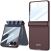 Защитный чехол GKK Magnetic Fold для Samsung Galaxy Flip 7 - Wine Red