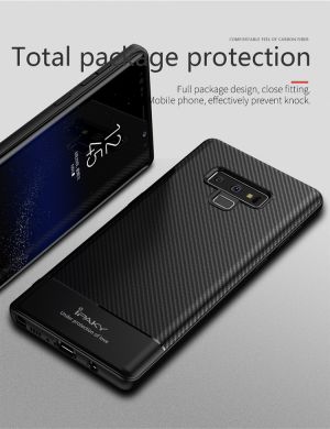 Защитный чехол IPAKY Carbon Fiber для Samsung Galaxy Note 9 (N960) - Grey