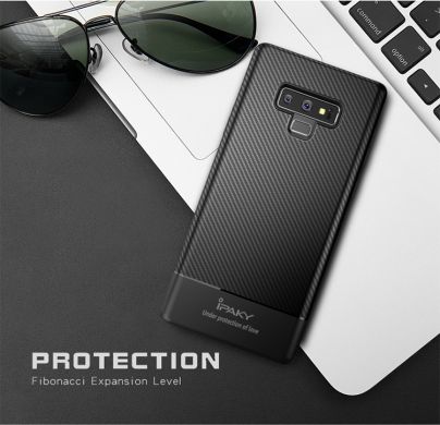 Захисний чохол IPAKY Carbon Fiber для Samsung Galaxy Note 9 (N960), Grey