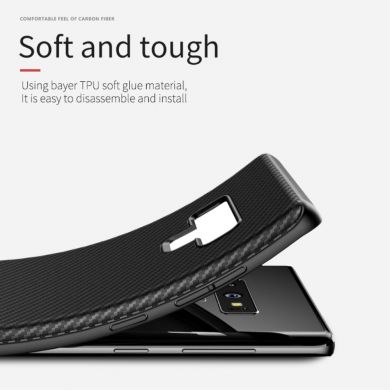 Защитный чехол IPAKY Carbon Fiber для Samsung Galaxy Note 9 (N960) - Grey