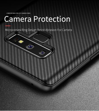 Защитный чехол IPAKY Carbon Fiber для Samsung Galaxy Note 9 (N960) - Black