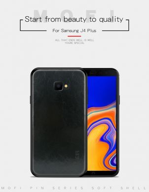 Защитный чехол MOFI Leather Cover для Samsung Galaxy J4+ (J415) - Brown