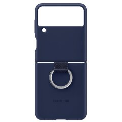 Защитный чехол Silicone Cover with Ring для Samsung Galaxy Flip 3 (EF-PF711TNEGRU) - Navy