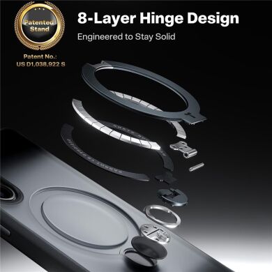 Защитный чехол TORRAS Ostand Q3 Spin (with MagSafe) для Samsung Galaxy S26 - Black