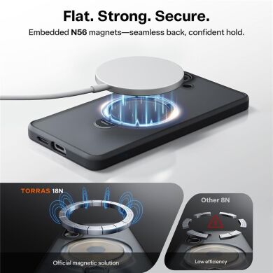 Защитный чехол TORRAS Ostand Q3 Spin (with MagSafe) для Samsung Galaxy S26 - Black