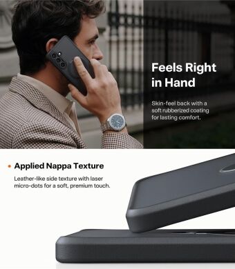 Защитный чехол TORRAS Ostand Q3 Spin (with MagSafe) для Samsung Galaxy S26 - Black