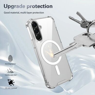Захисний чохол UniCase AirBag Flow MagSafe для Samsung Galaxy A37 (A376) / A36 (A366) - Transparent