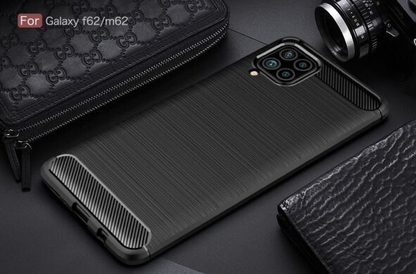 Захисний чохол UniCase Carbon для Samsung Galaxy M62 - Black